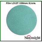 круг  SunMight  шлифовальный FILM L312T 150мм на липучке, 7 отв, зелёный, P 100  ( 100 / 800 ) 52007