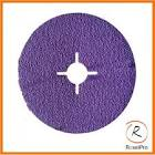 круг фибровый шлифовальный  RoxelPro  СИРЕНЕВЫЙ d=125 х 22мм HARD CUT керамика, Р120 110448