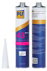 Герметик полиуретановый PuStar Renz-43 Polyurethane Metal Sealant кузовной шовный для металлических поверхностей картридж 310мл Белый 