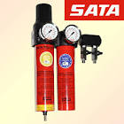 фильтр-комби тонкой очистки-регулятор давления SATA  0/444с отводом 92296