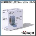 полоса шлифовальная SUNMIGHT CERAMIC L712T на липучке 70мм х 12м  P180 76610