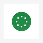 круг  SunMight  шлифовальный L312TV d=125 мм. на липучке, 8 отв, зелёный, P220 53211