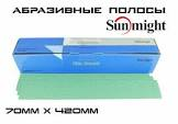 полоса  SunMight  шлифовальная  L312TV 70х420мм на липучке без отв, зелёная, Р180 04410
