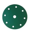 круг  SunMight  шлифовальный  L312TV d=150мм на липучке, 9 отв, зелёный, Р1500 51322