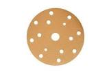 круг  SunMight  шлифовальный  B312TV d=150мм на липучке, 9 отв, золотистый, Р320 52314