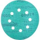 круг  SunMight  шлифовальный L312TV d=125 мм. на липучке, 8 отв, зелёный, P2000 53223