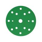 круг  SunMight  шлифовальный  L312TV d=150мм на липучке, 9 отв, зелёный, Р500 51317