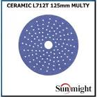 круг шлифовальный SUNMIGHT CERAMIC L712T 125 мм на липучке с мультипылеотводом P240 76412
