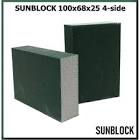 блок  SunMight  шлифовальный SUNBLOCK 100х68х25мм, 4-х сторонний, Р150 102409