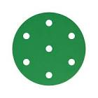 круг  SunMight  шлифовальный FILM L312T 150мм на липучке, 7 отв, зелёный, P 600  ( 100 / 800 ) 52018