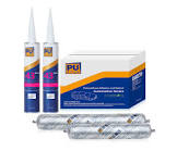 Герметик полиуретановый PuStar Renz-43 Polyurethane Metal Sealant кузовной шовный для металлических поверхностей картридж 310мл Серый 