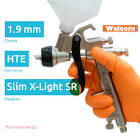 Краскопульт Walcom Slim X-LIGHT S HTE SR верхний бачок 0,68 л 2bar 260л/мин для финишной окраски в кейсе без манометра сопло 1.7мм 822017