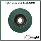 Тарельчатый лепестковый круг С656 115 х 22мм, зелёный,  P 80  арт.KF36108   SunMight KF36108