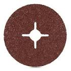 круг фибровый шлифовальный  RoxelPro  КОРИЧНЕВЫЙ d=125 х 22мм, керамика, Р60 110345