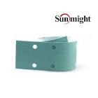 полоса  SunMight  шлифовальная  L312TV 70х420мм на липучке 14 отв, зелёная, Р150 16609