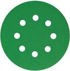 круг  SunMight  шлифовальный L312TV d=125 мм. на липучке, 8 отв, зелёный, P80 53206