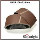 Шлифовальная лента R155 100х610мм,  P 100  арт.   SunMight 