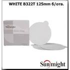 круг  SunMight  шлифовальный  БЕЛЁСЫЙ, В322Т  d=125мм, на липучке, без отв,  Р120 104508