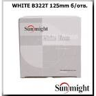 круг  SunMight  шлифовальный  БЕЛЁСЫЙ, В322Т  d=125мм, на липучке, без отв,  Р120 104508