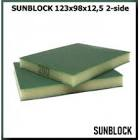 блок  SunMight  шлифовальный SUNBLOCK 123х98х12,5мм, 2-х сторонний,   Р100 102207