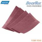 скотч-брайт бордовый HANKO FLEX тонкий шлифовальный войлок 115мм VeryFine P320-400  рулон 10 метров flex-vfn-roll