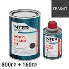 EINS 2К Акриловый грунт 5+1 HS с отвердителем    0,8л+ 0,16л белый 5100.08w