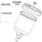 кольца 4-х противокапельные набор SATA для крышки бачка 0,125л 95489