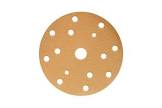 круг  SunMight  шлифовальный  B312V d=150мм на липучке, 7 отв, золотистый, Р100 52607