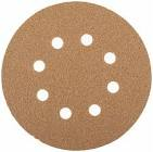 круг  SunMight  шлифовальный  B312V+ d=150мм на липучке, 7 отв, золотистый, Р800 52619